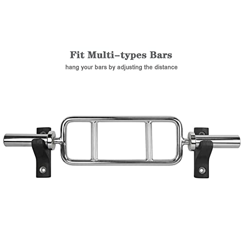 Luwint Wall Mounted Horizontal Barbell Holder, 1 Bar/2 Bars Storage Rack - style: B.1 Bar Holder