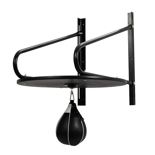 PeakPursuit Heavy-Duty Adjustable Speed Bag Platform, 24-Inch Wall Mount Boxing Kit with 360° Swivel for Professional Home Gym Training