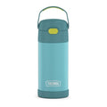 THERMOS FUNTAINER Water Bottle with Straw, 12oz, Blue/Green | Kids Stainless Steel Insulated Water Bottle, Keeps Drinks Cold Longer for School & Play, BPA-Free - color: Blue/Green, size: 12 Ounces