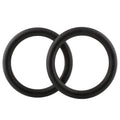 CLISPEED D Ring 2pcs Workout Ring Muscular Cross-Training Strength Bodybuilding Plastic Training Replacement Rings Gymnastic Bodyweight Black for Workouts Cross Gym Fitness
