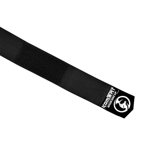 KOMBAT USA 180" Boxing Wraps for Men & Women – Hand Wraps for Boxing Gloves, Muay Thai Wraps, Vendas para Boxeo, Thumb Loop, MMA & Kickboxing Hand Wraps Boxing Training Gear - color: Black