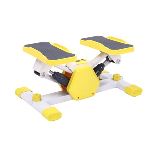 Mini Steppers for Exercise, Stair Stepper with Resistance Bands, Dual Hydraulic System, Multifunctional LCD Screen, 330.69lbs Load Home Workout Equipment