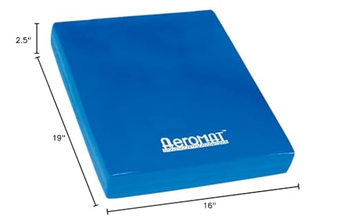 Aeromat Elite Balance Block, 2.5"x16"x19" - Blue - Intended for Balance/Core/Flexibility Training (73101)