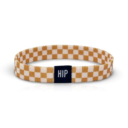 Thick Hair Ties for Men, Durable Hair Bands, Non-Slip, Stylish & Versatile Bracelet, Waterproof Bracelets & Summer Bracelets for Surf, Beach & Everyday Wear (Check Me Out Wheat) - color: Check Me Out Wheat