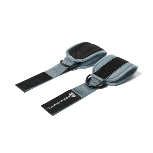 Gymreapers Ankle Straps For Cable Machine Kickbacks, Glute Workouts, Lower Body Exercises - Adjustable Leg Straps with Neoprene Padding - color: Blue, size: Pair
