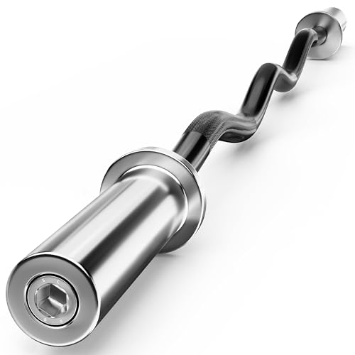 Olympic Barbell Weight Bar for Weightlifting, Bench Press Bar 7ft/6ft/5ft for Strength Training, Rated 500lbs/400lbs/330lbs Weight Capacity - color: 4ft-Black-330lb