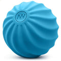 2.4" Mini Electric Vibrating Massage Ball, 10-Speed Fitness Yoga Massage Roller for Palm, Hand, Foot, Leg, Neck, Back, Multi-Directional Massage Ball (Blue) - color: Blue