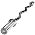 Olympic EZ Curl Barbell Bar, 47" Curl Bar for Weight Lifting,Chrome Curling Bar for 2 Inch Weight Plates，Biceps, triceps, Back/Leg Muscle Group Exercise,Training Bar for Home Gym - color: Black