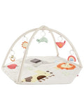 Skip Hop Baby Play Gym 3-in-1 Sensory Tummy Time Activity Mat with 17+ Skill-Building Developmental Activities, 14 Animals & Shapes, 5 Hanging Toys and Crocodile Mirror, Geometric Wonders, Age 0-2y - color: Geometric Wonders Play Gym