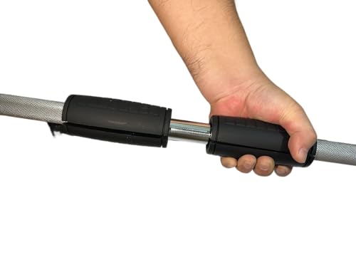 Weight Bar Grips Fit Standard Barbell, Dumbell Handles, Thick Bar Training Adapter For WeightLifting & Cable Attachments Fitness Training Rope Grips For Body Arm Forearm Builder Strength - color: 28mm Inner Black