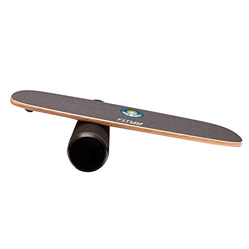 Fitlaya Fitness Balance Board Trainer Wooden Training Equipment for Fitness Workout, Hockey‎, Skateboarding, Surfing and Snowboarding - style: SUN & SNOWMOUNT