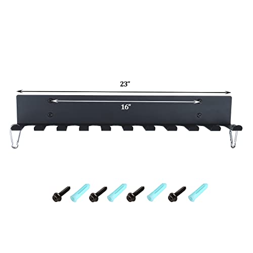Gym Storage Rack Resistance Band Rack Wall Mount Barbell Rack Heavy Duty Home Gym Storage Rack for Gym Equipment, Exercise Bands, Lifting Belts and Jump Ropes, Gym Accessories - color: 11 prongs