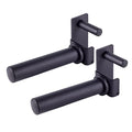 AmStaff Fitness Olympic Weight Plate Holder for Power & Squat Racks – Fits 2x2, 2.33x2.33, 3x3 Inch Tubes, 1" Hole – Storage Horns for Weight Plates on Power Rack – Pair - style: 3"x3" Tube Racks