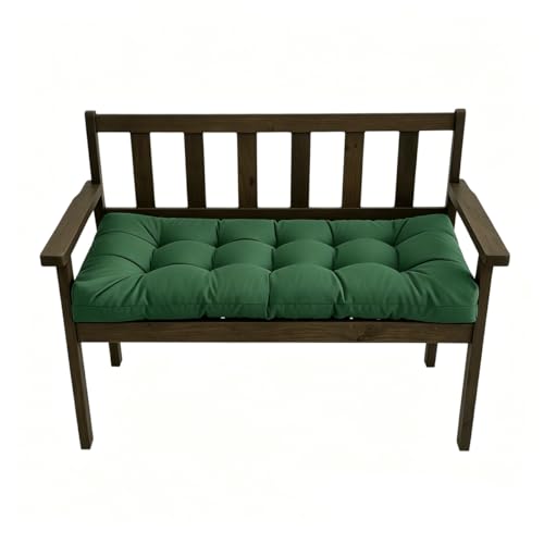 Outdoor Bench Cushions 40x20in Waterproof Swing Cushions Thicken Patio Bench Pad for Indoor Outdoor Furniture Dark Green - color: Dark Green