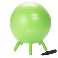 Gaiam Kids Stay-N-Play Children's Balance Ball - Flexible School Chair Active Classroom Desk Alternative Seating Built-In Stay-Put Soft Stability Legs, Includes Air Pump - color: Lime, size: 45cm