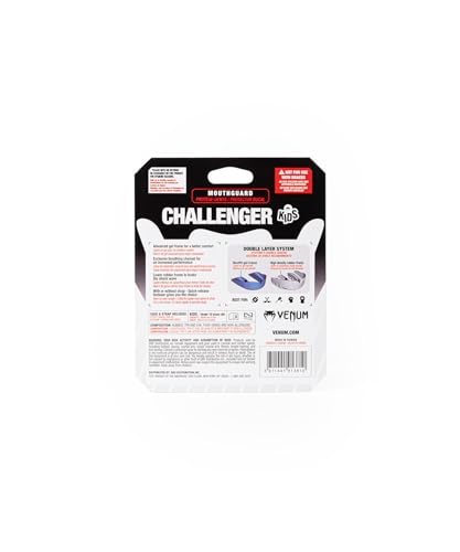 Venum Kids Challenger Mouthguard - Strap/Strapless - color: Black/Blue, size: Kid's