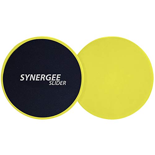 Synergee Core Sliders – Dual Sided Ab Exercise Equipment - color: Yellow