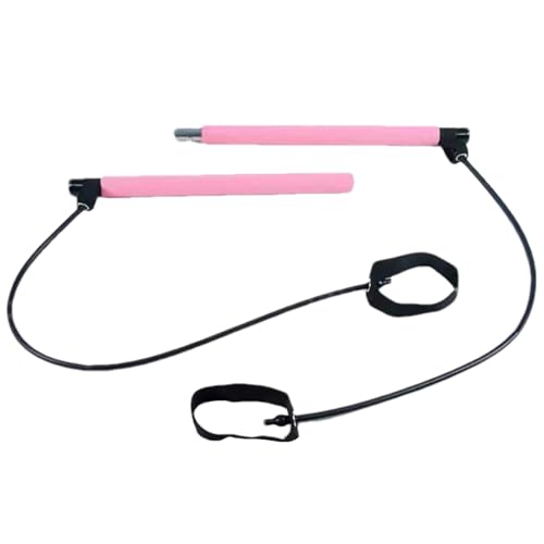 Stretched Fusion Pilates Bar Multifunctional Easy Installation Workout Bar | Elastic Portable for Home Gym, Travel, Pilates Workouts, Full Body Toning, Core Stability, Stretching, Resistance Band - color: Multicolor