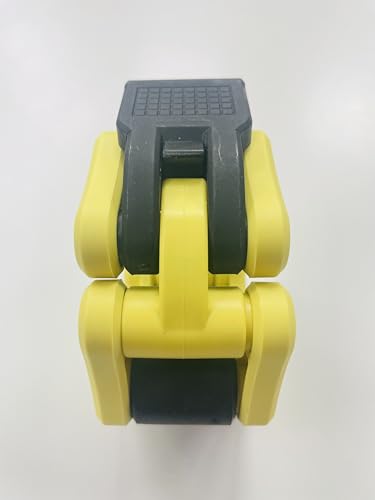 Olympic Barbell Clamps Collars Quick Release Pair Weight Clips for 2 inch Barbell (Yellow w/Black Lever) - color: Yellow W/ Black