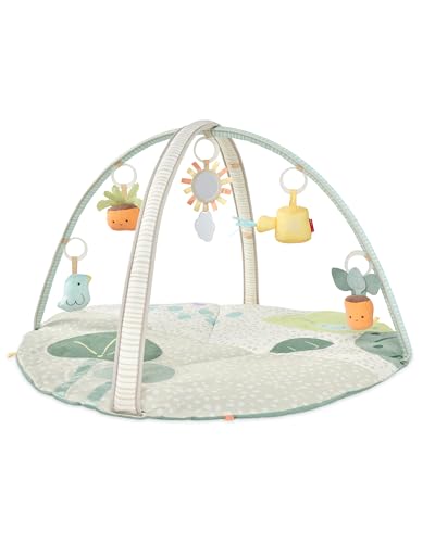 Skip Hop Tummy Time Mat, 3-in-1 Activity Baby Play Gym, Age 0-2y, Garden Oasis, Green Multi - color: Garden Oasis Play Gym