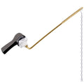 Hibbent Universal Metal Front Mount Toilet Handle Replacement Kit | Gunmetal Gray Solid Brass Toilet Flush Tank Lever, Stainless Steel Flapper Chains for Most Toilet Tanks - color: Gunmetal Gray, style: Upgraded Front Mount