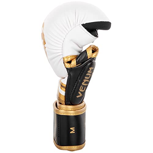 Venum Challenger 3.0 Sparring Gloves - color: White/Black/Gold, size: Small
