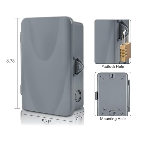 BN-LINK Pool Pump Timer, Heavy Duty Outdoor Smart Wi-Fi Timer Box, 2HP 40A Max, 120, 240, 277 VAC, for Pool Pump, Water Heater, Fans, SPA, Compatible with Smart Phone, Alexa, Google Assistant - style: WiFi