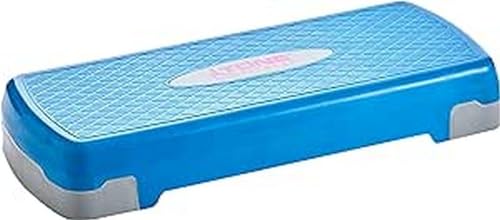 Tone Fitness Compact Aerobic Step Platform | Exercise Step - style: Medium Blue/Gray