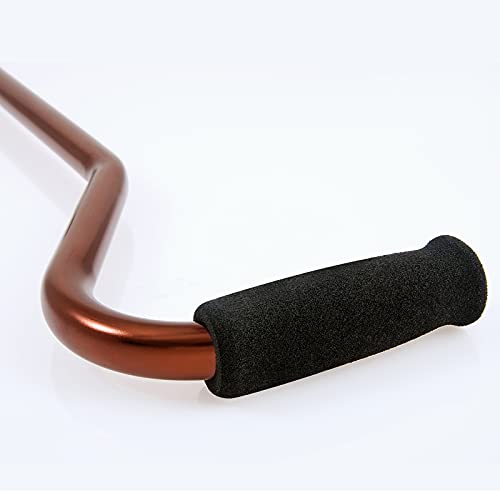 Timtin Foam Cane Handle Grip Replacement Offset Walking Hand Foam Handle for Bicycle Handlebars Walking Cane Accessories 4.53 x 0.98 x 0.98 Inch - color: Black