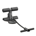 Ab Training Auxiliary Device, Foldable Ab Trainer- Sit Up Bar Assistance Device with 2 Suction Cups, Adjustable Sit Up Machine with Resistance Band, Full Body Muscles Training for Women & Men, Exercise Equipment for Home Workouts - color: Black