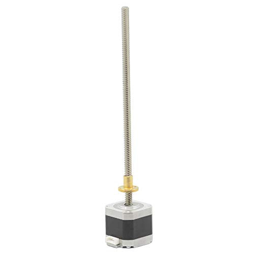 Iverntech NEMA 17 Stepper Motor with Integrated 210mm T8 Lead Screw for RepRap Prusa i3 3D Printers Z Axis or CNC Machine - size: 210-Tr8X8