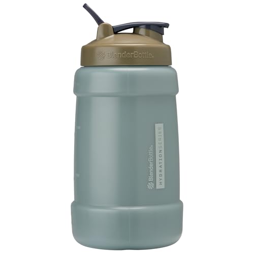 BlenderBottle Hydration Koda V1.5, Half Gallon Water Bottle, 74-Oz, Full-Color Tan - color: Tan, style: Solid
