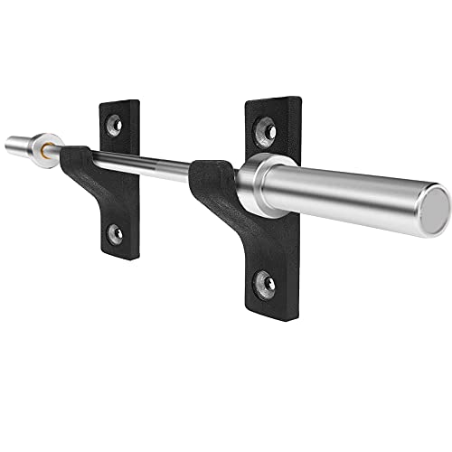 Luwint Wall Mounted Horizontal Barbell Holder, 1 Bar/2 Bars Storage Rack - style: B.1 Bar Holder