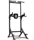 Sportsroyals Power Tower Pull Up Bar Station, 450LBS Stable Pull Up Dip Station for Home Gym Strength Training Equipment | FED Fitness - color: Black-02