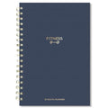 Sweetzer & Orange Fitness Planner Notebook – 6" x 8.5" Workout Log Book & Fitness Journal – 129 Pages with Measurement Tracker, Weight Tracker, Workout Planner, Food Log, 30 Day Challenge & Notes – Gold Spiral