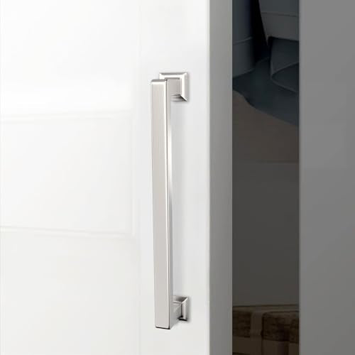 10 Pack 7 inch(177mm) Brushed Satin Nickel Kitchen Cabinet Handles Cabinet Pulls Sliver Drawer Pulls Kitchen Cabinet Hardware Handles Dresser Handles - color: Brushed Satin Nickel, size: 7" Hole Center（177mm）