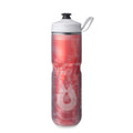 HydraPak | Polar Bottle - Polar Sport Insulated Water Bottle - BPA-Free, Sport & Bike Squeeze Bottle with Handle (Pulse Red, 700ml / 24oz) - color: Pulse Red, style: 24oz/700ml