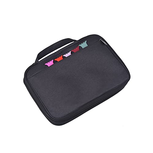 Watch Band Storage Case Watch Band Organizer Bag Watch Band Case and Storage Holder Watch Bands Holder Carrying Case Compatible with 35 Watch Straps and Accessories - color: Black