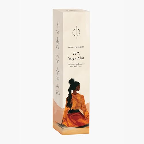 Shakti Warrior Sahasrara Yoga Mat - Artist Designed, Premium Printed mats, Non Slip, Great for Regular & Hot Yoga, Pilates and Workout (72 inch x 24 inch x 6mm Thick)