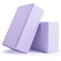 Yoga Blocks 2 Pcs, 9"x6"x3" Yoga Brick Foam Blocks EVA Foam Block Yoga Props Accessories for Yoga Pilates Stretching and Meditation - color: Lavender