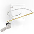 Universal Front Mount Metal Toilet Handle Replacement, Brass/Brushed Nickel | Toilet Flush Handle Lever with Adjustable Stainless Steel Chain, Compatible with Kohler, American Standard, TOTO, Mansfield - color: Brushed Nickel, style: Front Mount Design