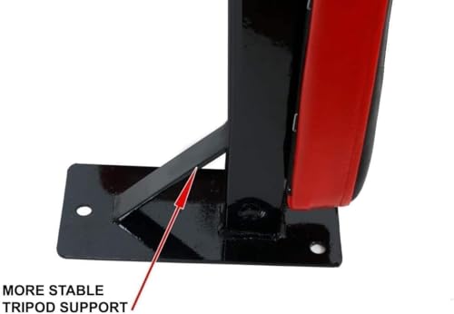 Wall-Mounted Dip Station, Heavy Duty Exercise Bar with 4 Padded Handles