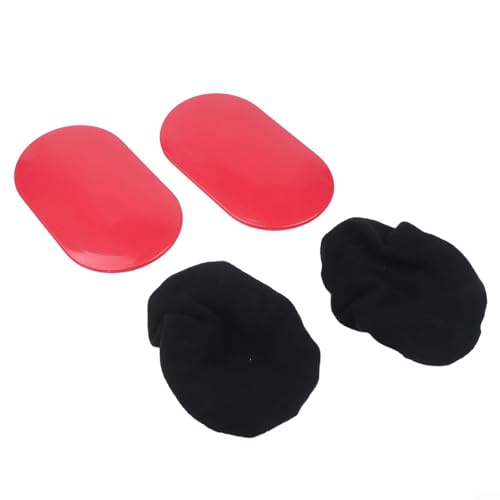 Core Sliders, Dual-Sided Gliding Discs for Full Body Muscle Training, Portable Fitness for Abdominal Arm Leg Glute Workout, Home Gym Yoga Pilates Training Tool 2 Pack(Red) - size: Red