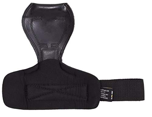 Cobra Grips Weight Lifting Gloves with Adjustable Neoprene Padded Wrist Wraps - Heavy Duty Alternative to Power Lifting Hooks for Deadlifts - color: FIT JET Black Rubber, size: 4.25 - 7.0"