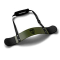 Gymreapers Bicep Arm Blaster - Bicep Curl Isolator w/Contoured, Padded Edges - Adjustable Bicep Bomber for Weightlifting & Bodybuilding - color: Military Green
