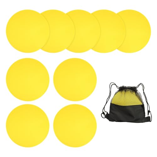 Spot Markers, Poly Spot Marker for Agility Training Floor Dots Non Slip Flat Field Cones - color: Yellow, size: 30 cm/11.8inch