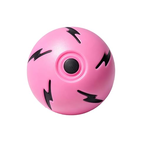 Super High Bouncing Ball for Kids, 3-Pack Extreme Bounce Balls, Lightning Pattern Sensory Toy, Reaction Training Ball for Outdoor Play, Party Favors (Yellow, Pink, Blue) - color: Pink