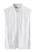 Flygo Men's Summer Casual Lightweight Breathable Mesh Cycling Travel Zip Vest - color: 02 White, size: X-Small