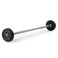 Titan Fitness Rubber Curl Fixed Barbells, Pre-Loaded Weight Bar for Strength Training & Weightlifting - color: Straight Fixed Barbell, size: 30 LB