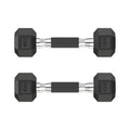 HANDBODE Rubber Encased Hex Dumbbell Pair, 2.5-65 lb | Non-Slip Handle Design for Secure & Comfortable Grip, Hand Weights for Strength Training, Fitness & Home Gym - size: 2.5 lb, Pair, style: Comfort Grip